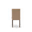 L'ensemble de table de salle à manger 5 pièces comprend une table de salle à manger en ciment et 4 chaises modernes en tissu de lin sable clair à haut dossier - finition jacobine patinée-254927131-254927130-254927133