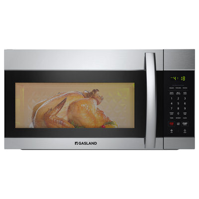 GASLAND 1.7-cu ft 1000-Watt Over-the-Range Microwave in Stainless Steel