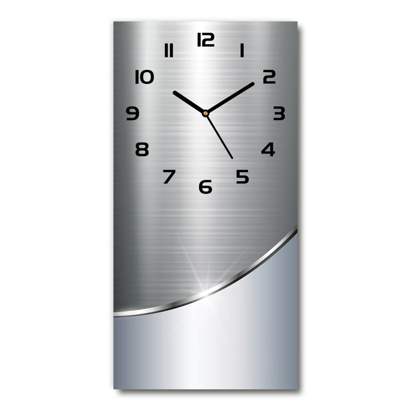 Jenabelle Glass Wall Clock, Black