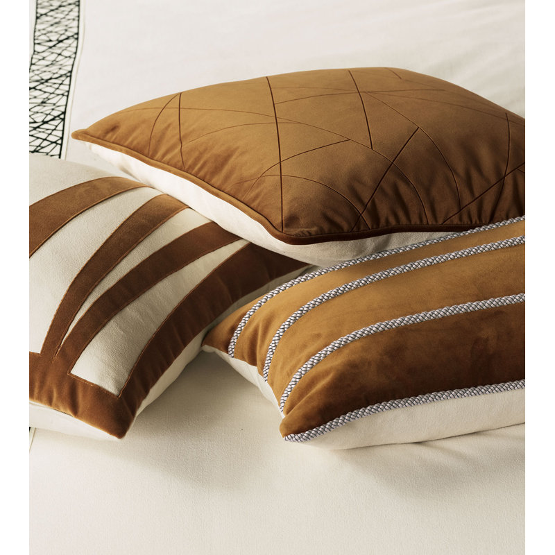 Medara Square Pillow Cover & Insert, Faux Down