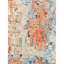 Abstract Area Rug in Orange/Blue/Ivory/Beige-1642529399