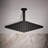 Honesty 10" Single-Function Wall or Ceiling-Mount Square Rainhead, Square Rain Showerhead 2.5 GPM