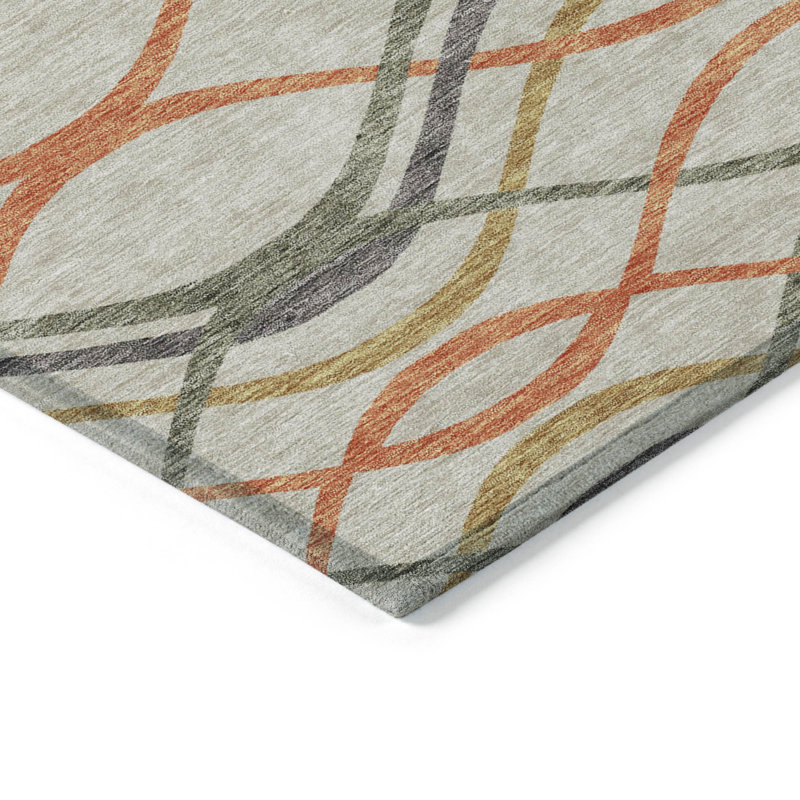 Tapis intérieur / extérieur en polyester tissé à la machine Lamana, Rectangulaire 3 pi x 5 pi