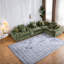 Canapé d'angle modulaire surdimensionné en boucle verte, 350 cm (137,7 po) avec rangement-1468458930