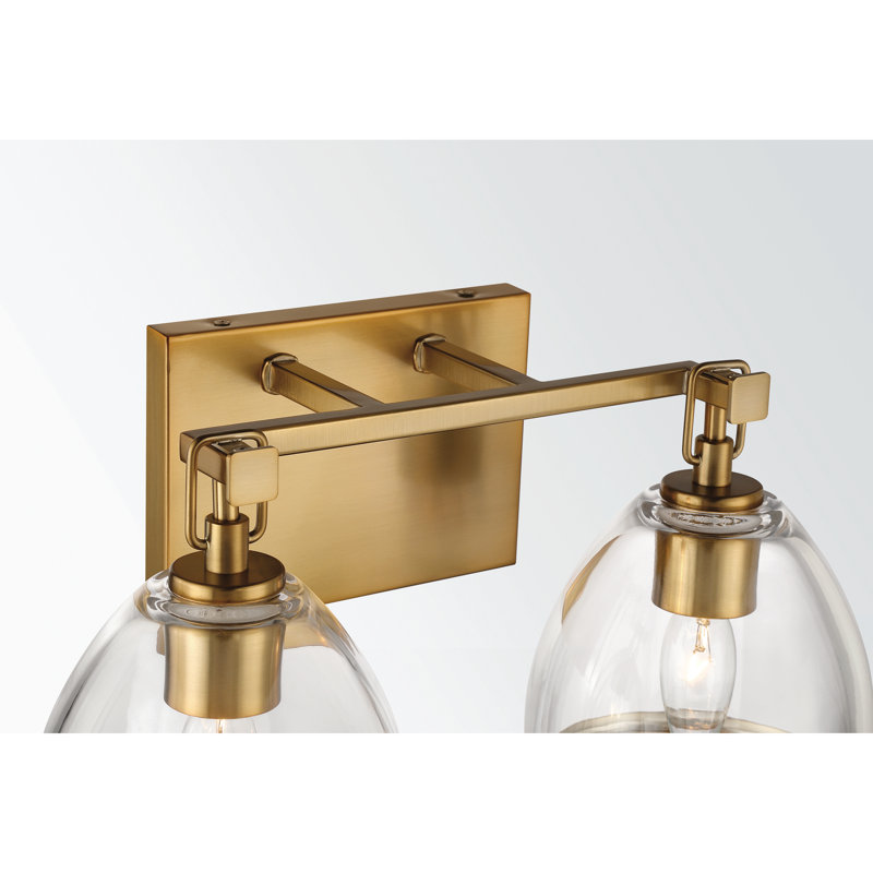 Meuble-lavabo 2 lumières Wynnfrost, Gold, 60 Watts