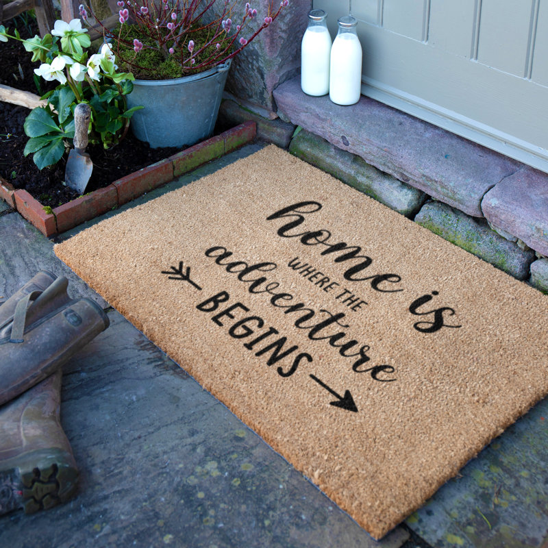 Non-Slip Indoor/Outdoor Door Mat, 90cm W x 60cm L