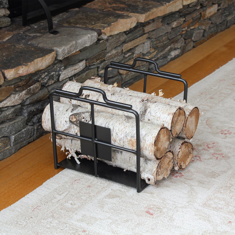 Gault 12.5'' W Log Rack, Graphite Powder Coated, No