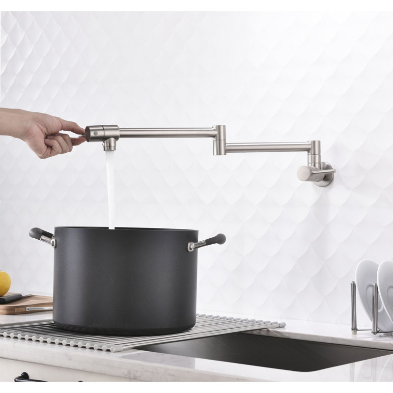Robinet remplisseur avec accessoires, Nickel brossé