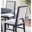 Chaise arquée en tissu blanc