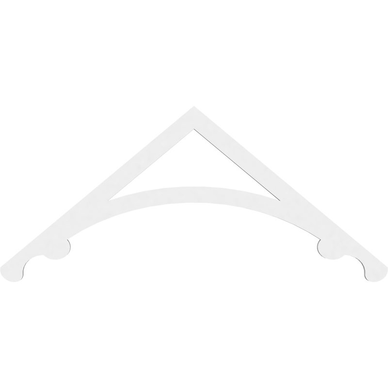 Pignon en PVC de qualité architecturale Legacy, H 20 po x l 48 po x P 1 po, 10 / 12