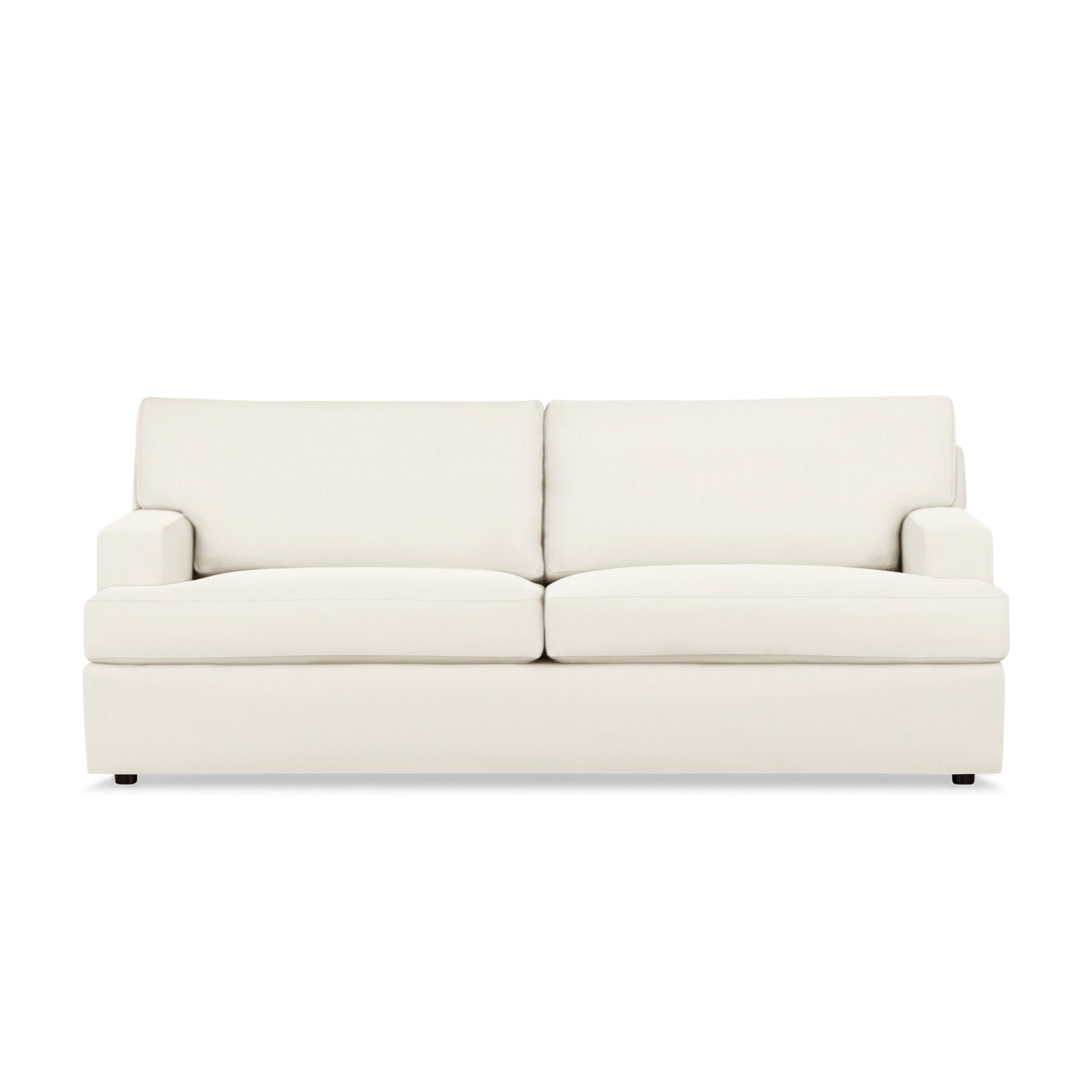 Cleo 84" Upholstered Custom Sofa, Bedford Cloud Performance Corduroy