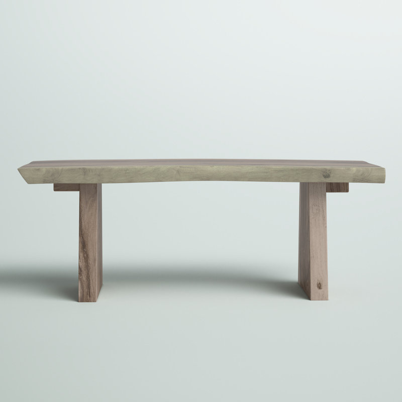 Kristofer Solid Wood Bench, Grey
