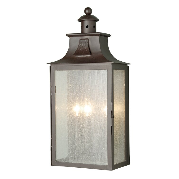 Westvleteren Old Bronze 3 - Bulb Outdoor Wall Lantern