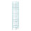Tablette pliante en métal H 57,5 po x l 13 po Edwin