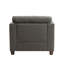Chaise d'appoint avec 3 coussins, chaise de chambre à coucher