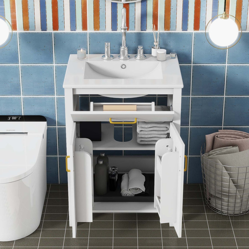 Ensemble de meuble-lavabo simple 24 po 24 po