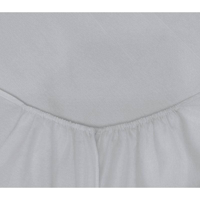 Amilda Polycotton Fitted Sheets, Double (4'6), Silver
