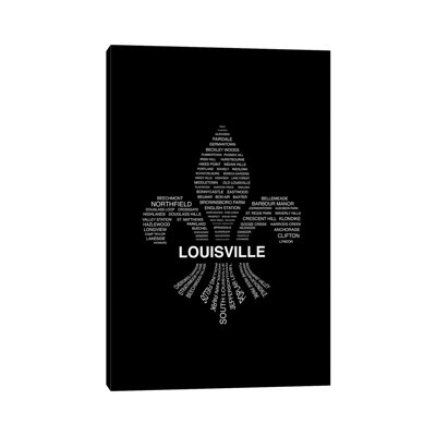 " Louisville - Fleur-De-Lis Neighborhoods " by Benton Park Prints