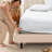 260 Thread Count Organic Cotton Percale Fitted Sheet-60582300-60582305