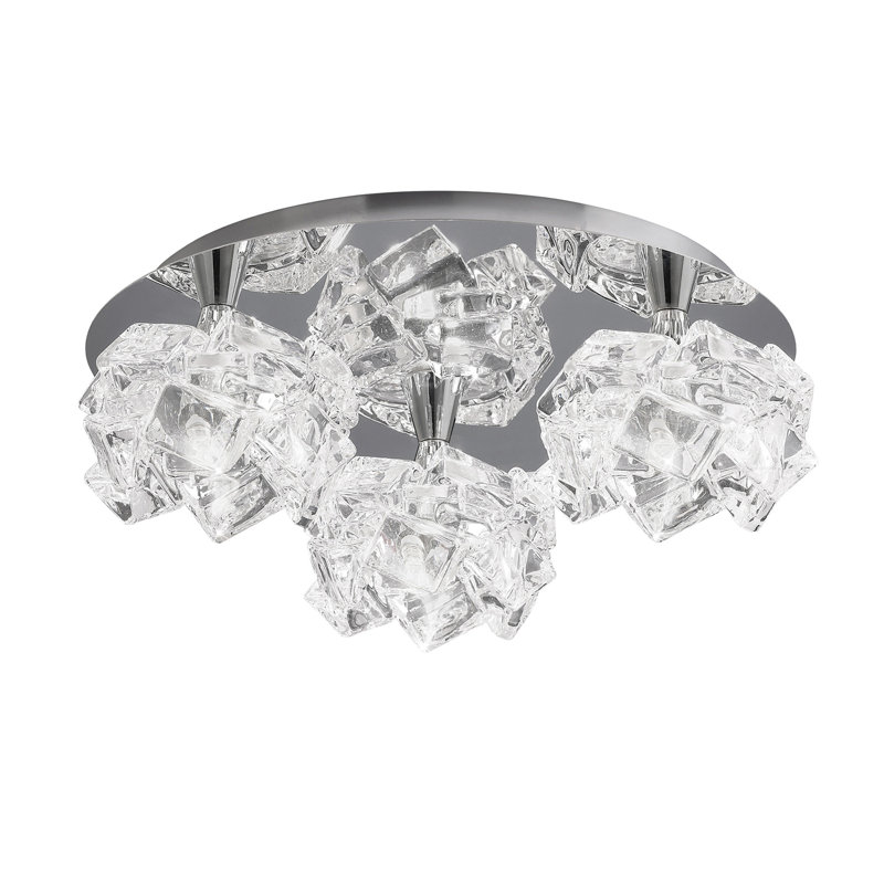 Wanda Glass Semi Flush Mount