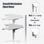 Adjustable Corner Metal Base Standing Desk-1914773803