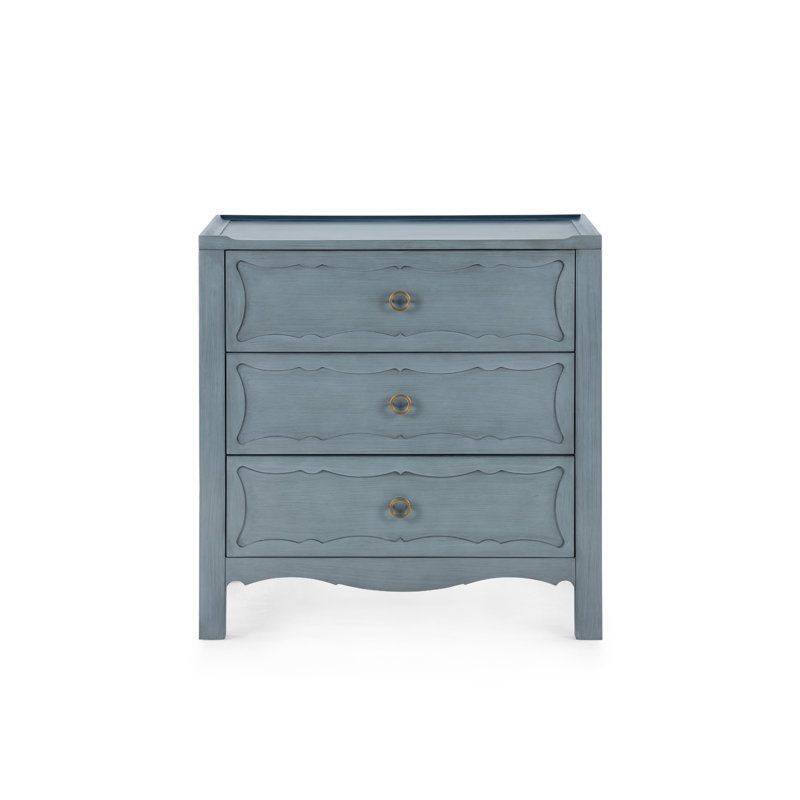 Sara 3-Drawer End Table, Foggy Horizon