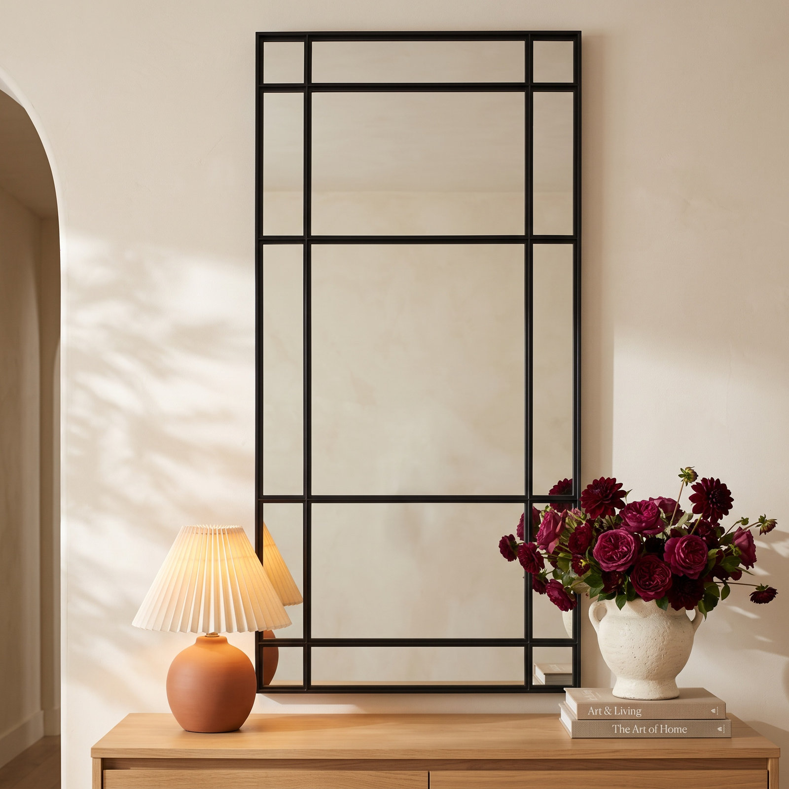 Zayshaun Metal Rectangle Wall Mirror