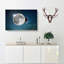 Earth Behind the Moon in Abstract - Wrapped Canvas-55316892
