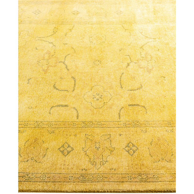 Overdyed One-of-a-Kind 4' 2" X 5' 9" Hand Knotted Area Rug
