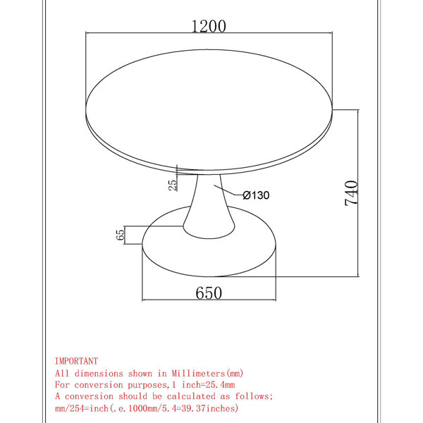Dimensions du produit
