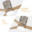 AuraVista 52" Modern 3-Blade Ceiling Fan with Light Kit & Remote Control – Flush Mount for Sleek, Space-Saving Design-123818170-123818173