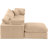 Kirstey Velvet L-Shaped Sectional Reversible-87141379