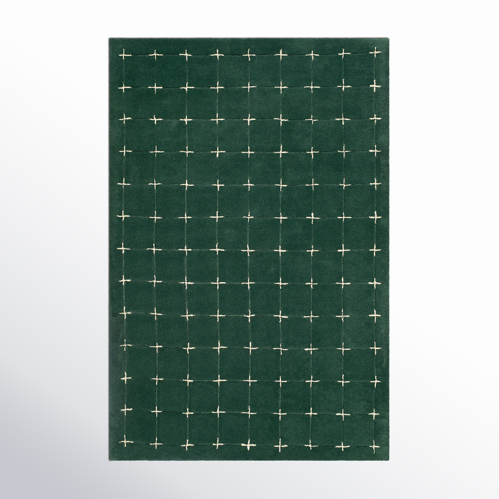 Mallory Hand-Tufted Green Rug, Rectangle 2' x 3'