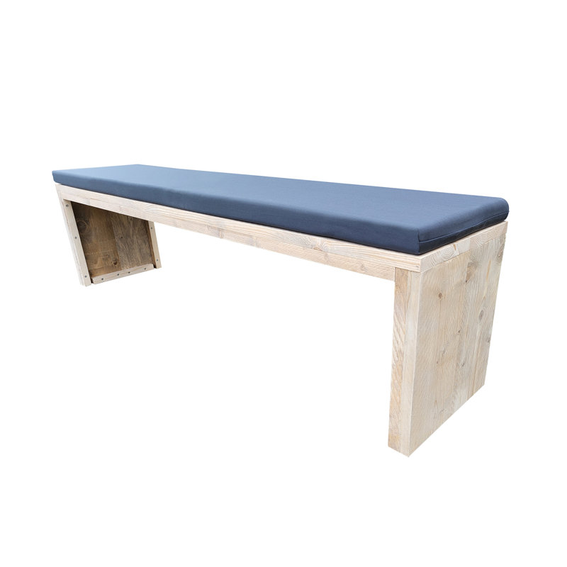 Mendosa Manufactured Wood Wood Outdoor Bench, 78cm H x 150cm W x 38cm D