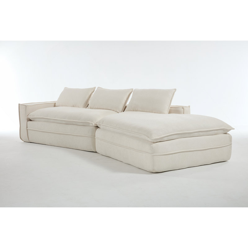 Canapé modulaire Modern, Tissu blanc