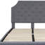 Base de lit plateforme tapissier arquée avec capitonnage Aluino - Aucun sommier tapissier requis-28940811-28940813