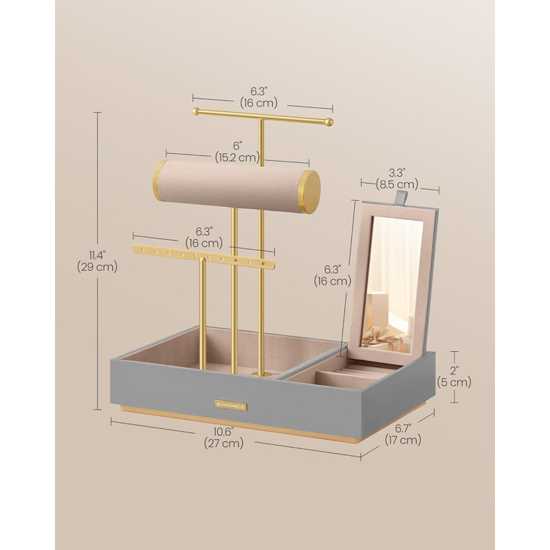 Jewellery Stand +, Gray