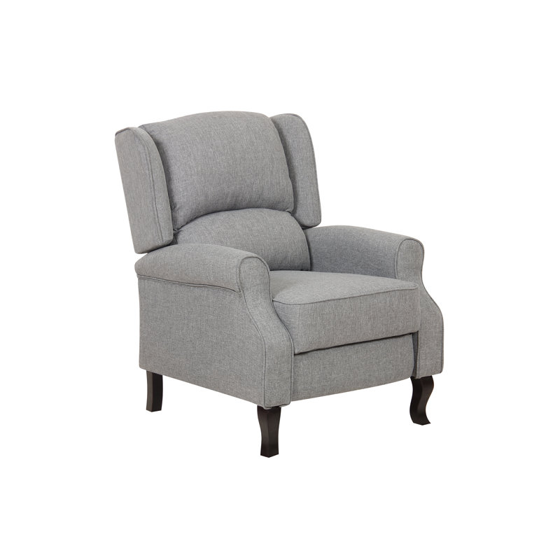 Upholstered Recliner, Gray