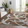 Premium Machine Washable Mayfield AMF1022 Circles Rug