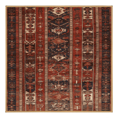 Machine Washable Persian Brown Area Rug