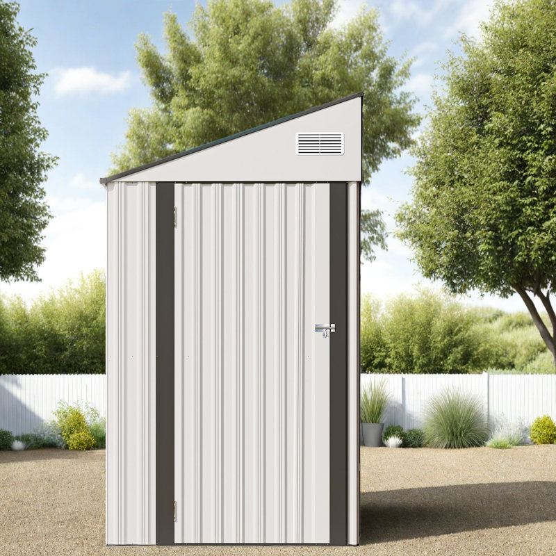 Remises de rangement durables, en métal moderne de 4 pi x 8 pi pour une remise