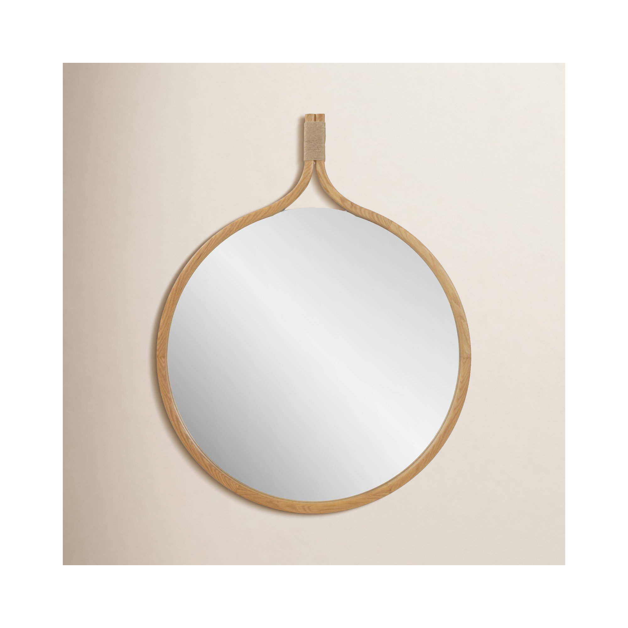 Ulah Round Mirror, Circle, 37" x 29"