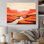 «Brown Minimalisme Canyon Calm IV» sur toile imprimée