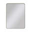 Miroir mural 24 po x 36 po, miroir rectangulaire noir, cadre en métal, miroir de salle de bain