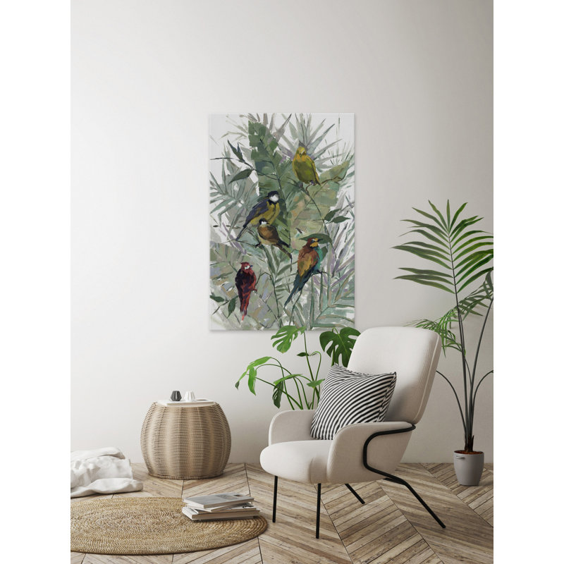 «Morning Birds I», reproduction sur toile, H 12 po x l 8 po