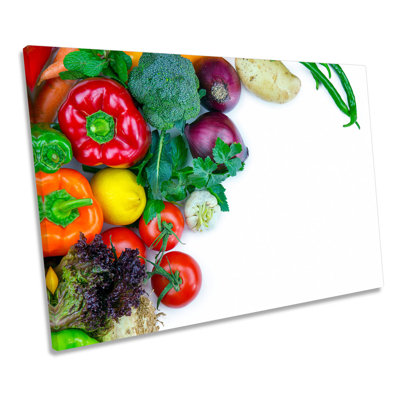 Fresh Kitchen Vegetables - Wrapped Canvas Print