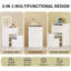 Meuble-lavabo 3 en 1 avec miroir ouvert