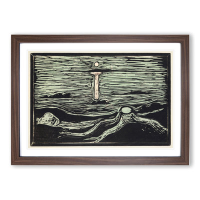 Mystical Shore by Edvard Munch - Framed Print