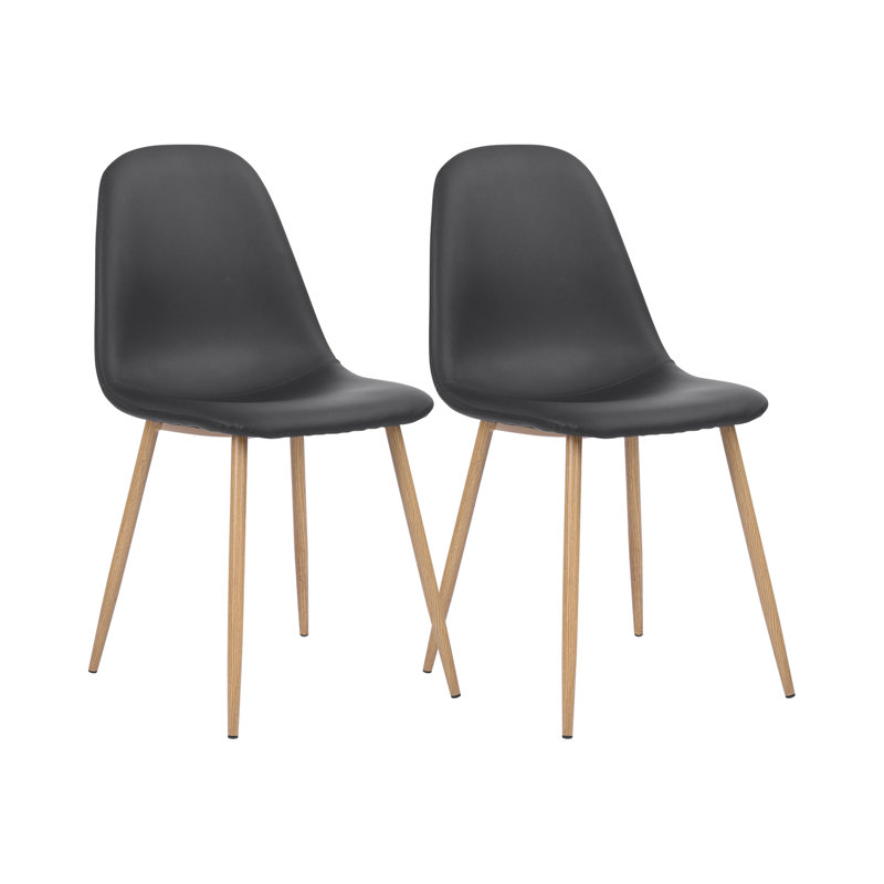 Candor 49cm H Upholstered Side Chair, Black