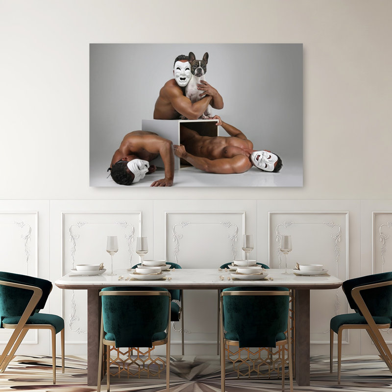 The Box Surreal Contemporary Dog Wall Art Print 1 Piece Wrapped Canvas Wall Art, 152.4cm H x 101.6cm W